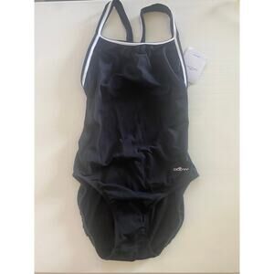 Dolfin Women's Size 40 Black Competition‎ One Piece Swimsuit Race Back NWT